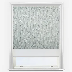 Reveroe Basalt & White Double Roller Blind