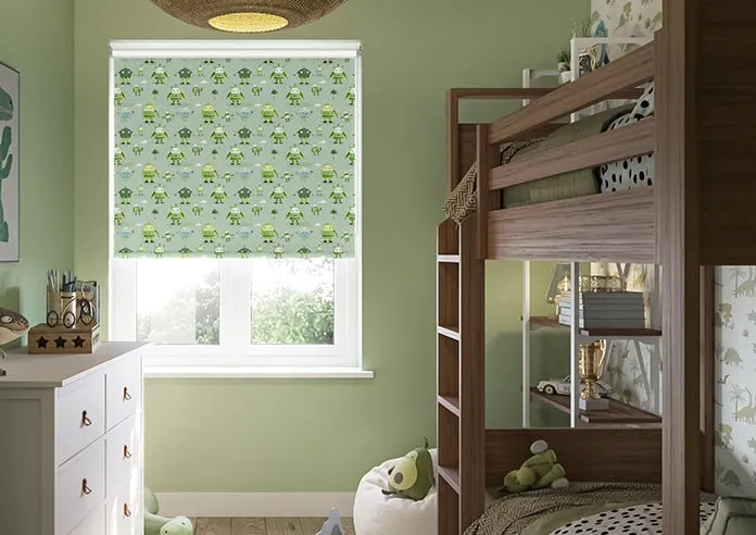 Sparky Squad Lime Green - Roller Blind