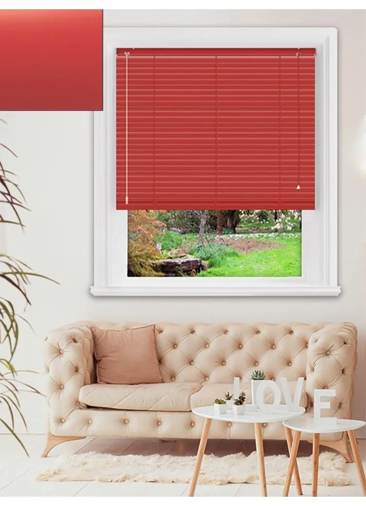 Matte Rouge 25mm Aluminium Venetian Blind
