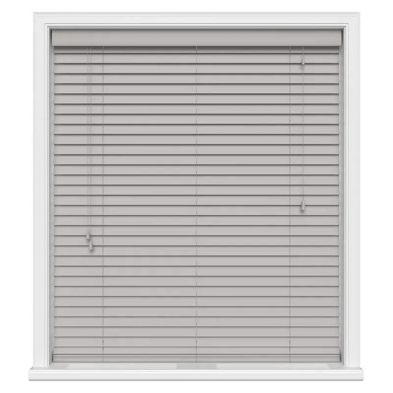Pavilion Grey Real Wood Blinds Uk