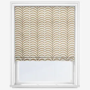 Camengo Plumeria Ocre Roman Blind