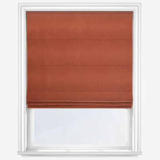 Bordeaux Burnt Orange Roman Blind