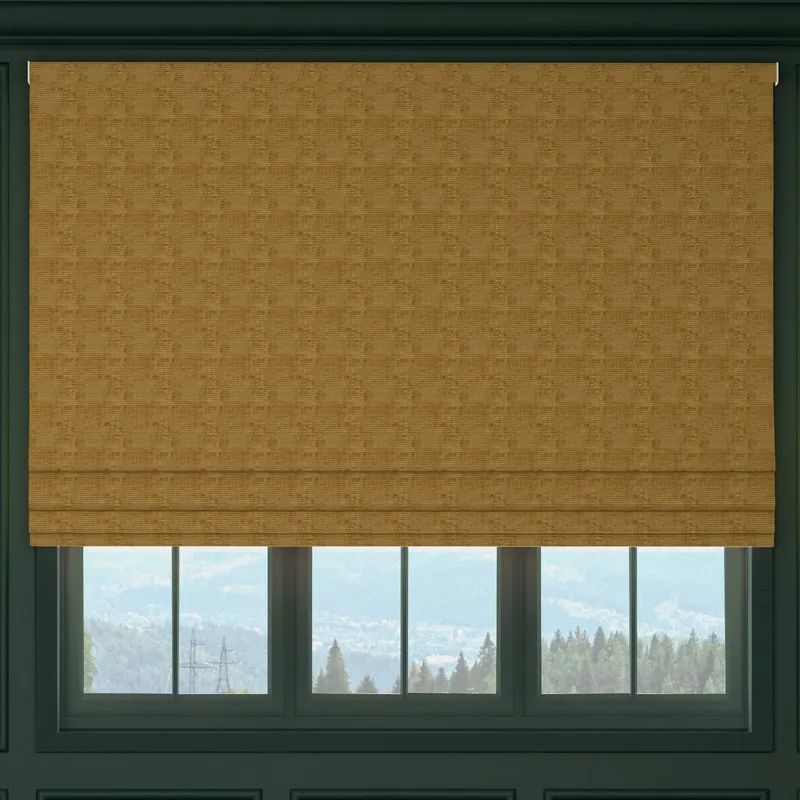 House Llewelyn-bowen Ottoman Made To Measure Roman Blind Yellow Ochre