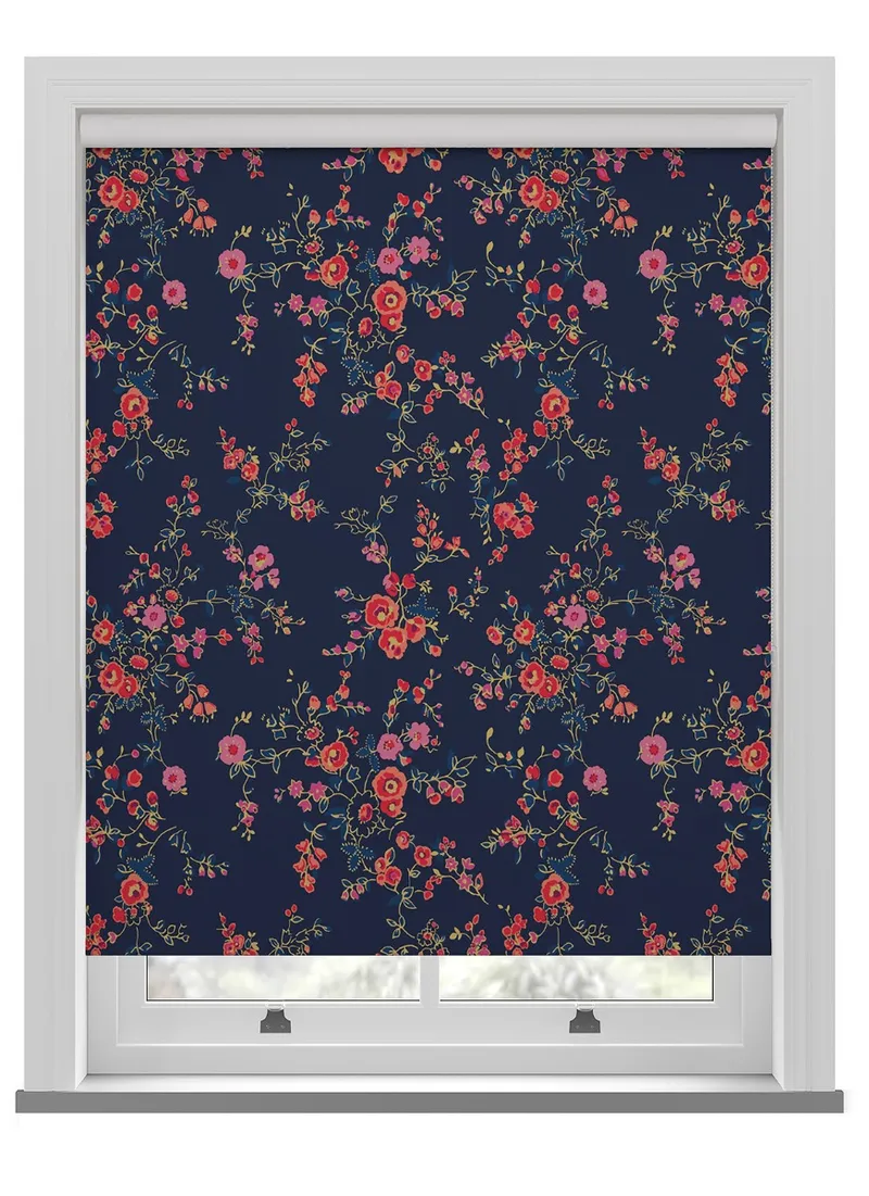 Cath Kidston Millfield Blossom Navy Roller Blind