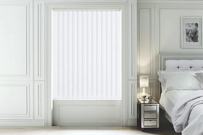 Canvas White - Textured Vertical Blind