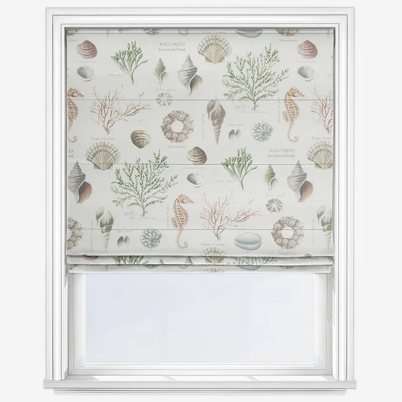 St Helier Seaweed Roman Blind