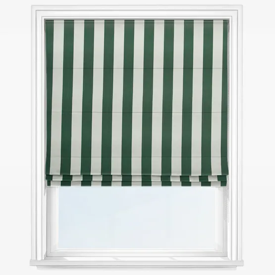 Portland Racing Green Roman Blind