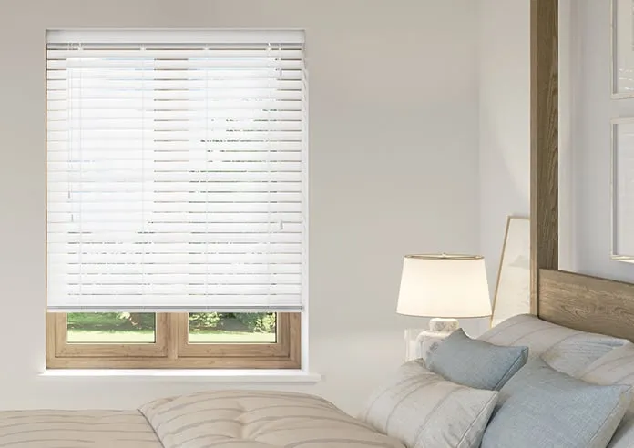 Ecowood Frost White Satin - Venetian Blind
