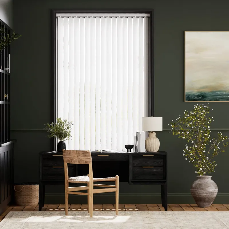 Grazia White Vertical Blind