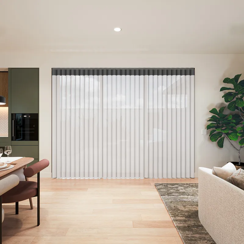 Contrasting Black Illusion Blinds