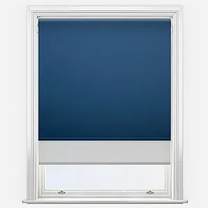 Spectrum Blackout Blue & Grey Double Roller Blind