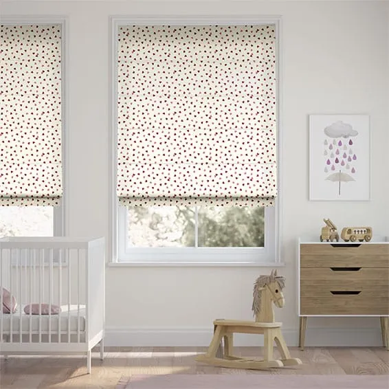 Scattered Hearts Pink Roman Blind - Emma Bridgewater