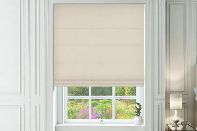 Assisi Stone - Luxury Plain Weave Roman Blind