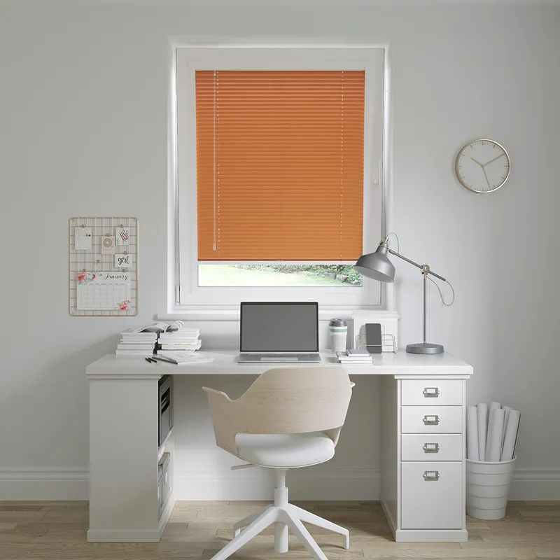 Perfect Fit Orange Apricot Venetian Blinds 25mm