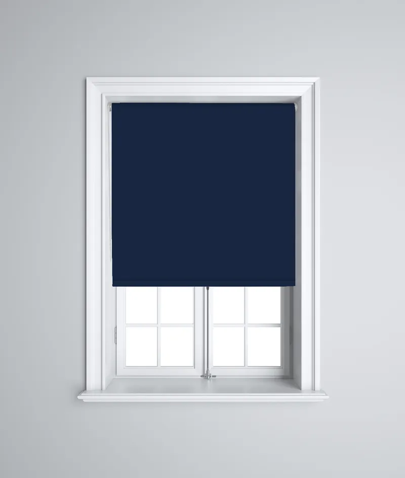 Opaque Navy 1 83m 230v Radio Operated Electric Roller Blinds