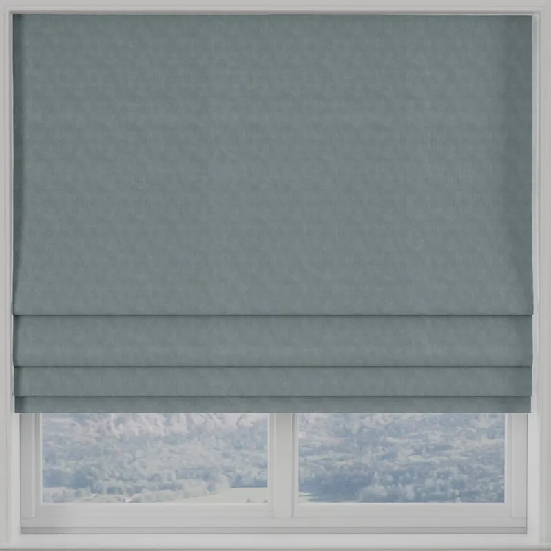 Turin Velvet Made To Measure Roman Blind Grey