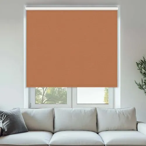 Vibe Blackout Terracotta Cordless Roller Blinds - Shop Now