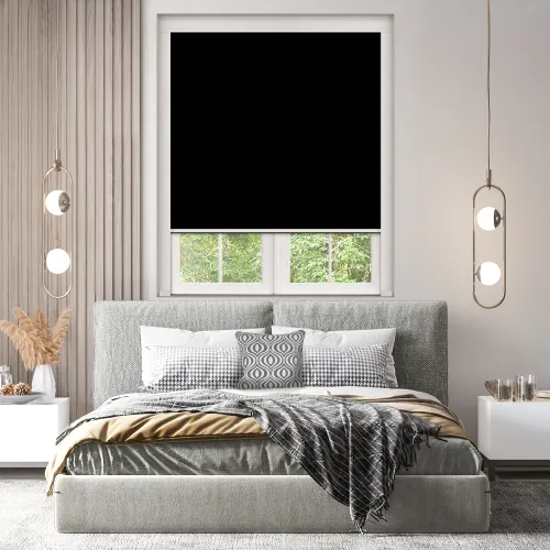 Jet Black Blocout Blind