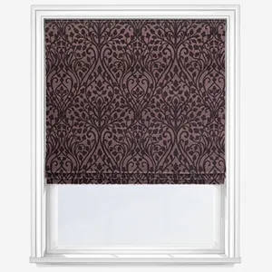 Wisley Maroon Roman Blind