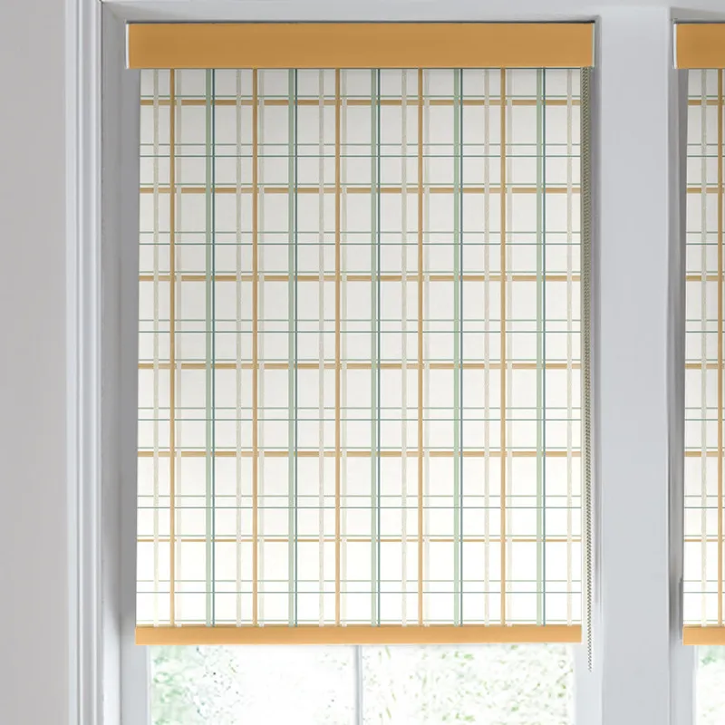 Laura Ashley Burford Check Made To Measure Blackout Roller Blind Ochre