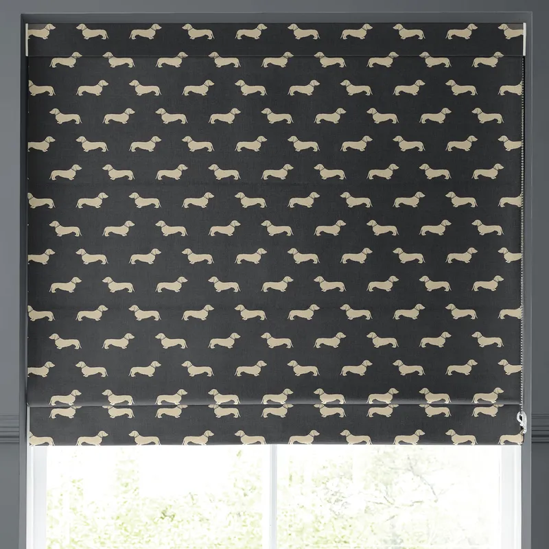 Emily Bond Peggy Made To Measure Roman Blind Smoke