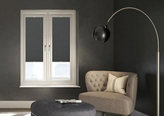 Gaia (Blackout) Asphalt - Perfect Fit Blind