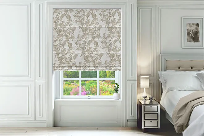 Botanic Natural - Floral Pattern Roman Blind