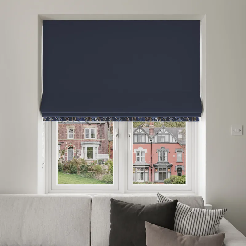 Sara Miller Wisteria Navy Blinds Uk