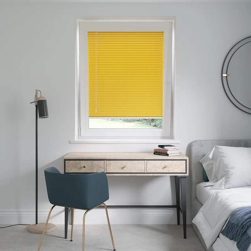 Perfect Fit Sunflower Yellow Venetian Blinds 25mm