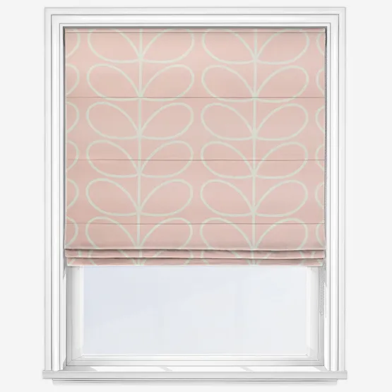 Orla Kiely Jumbo Linear Stem Bubblegum Roman Blind