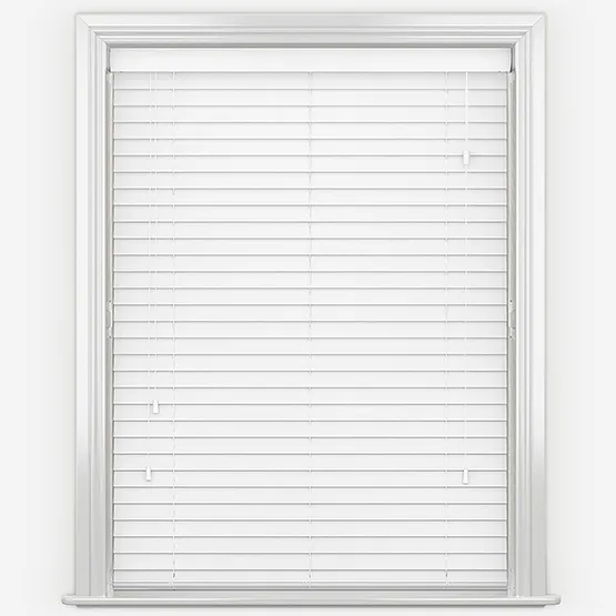 Woodlux Fine Grain Brilliant White Wooden Venetian Blind