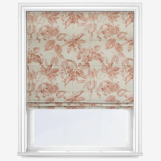 Edinburgh Weavers Flora Terracotta Roman Blind