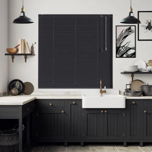 Buff Black Venetian Blind