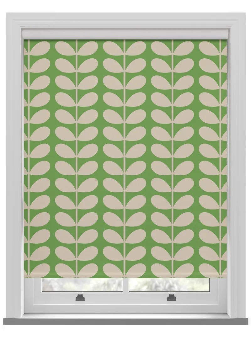 Orla Kiely Solid Stem Green Roller Blind