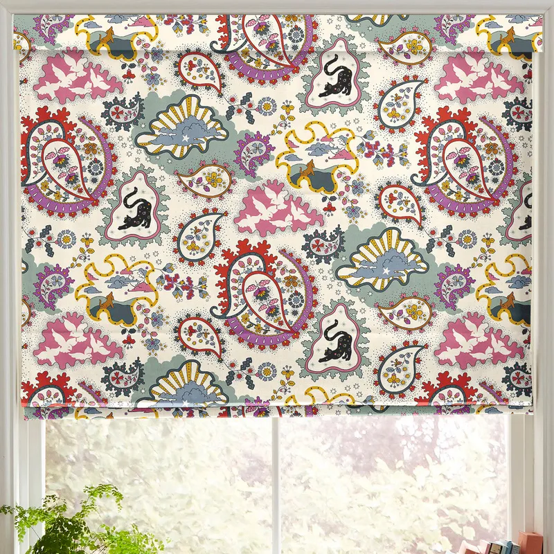 Cath Kidston Paisley Made To Measure Roman Blind Multi