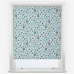Sonova Studio Garden Violets Duck Egg Roller Blind