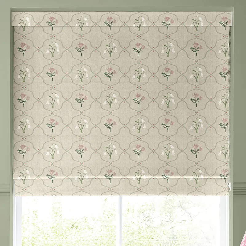 Emily Bond Margot Made To Measure Roman Blind Rose