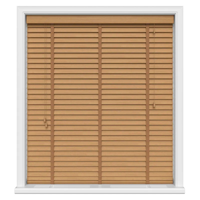 Tuscan Oak Real Wood With Tapes Blinds Uk
