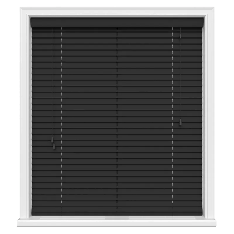 Volt Black Real Wood Blinds Uk