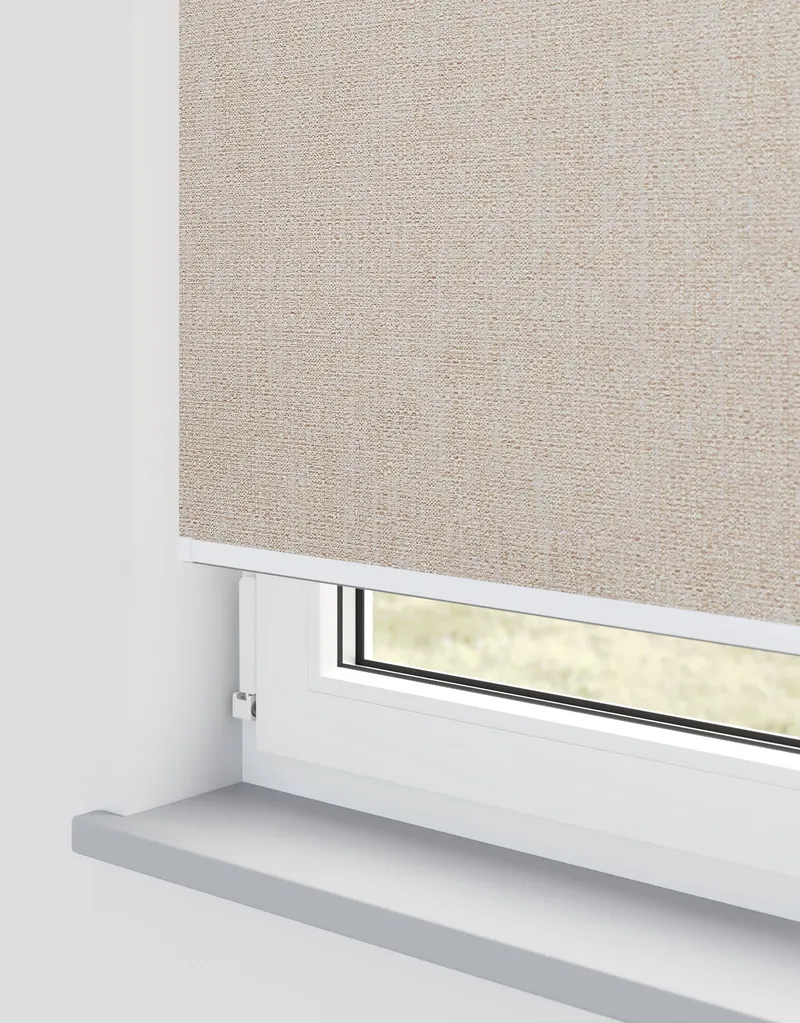 Reeva Nutmeg Electrical Roller Blind