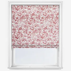Camengo Celestine Tissu Rouge Grenat Roman Blind