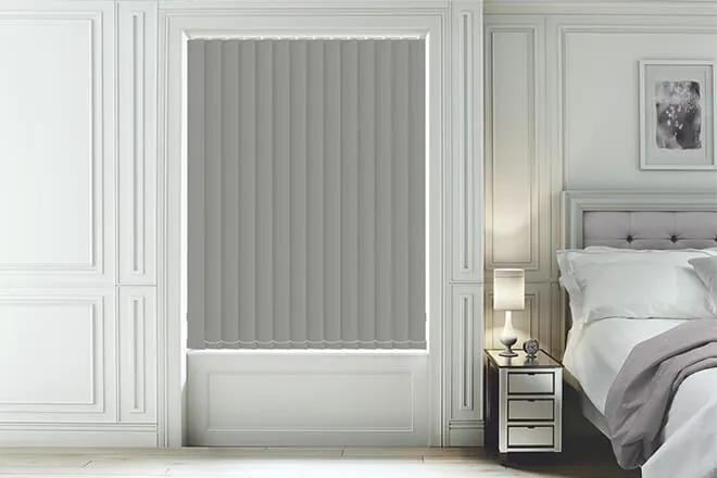Maeve Grey - Textured Blackout Vertical Blind