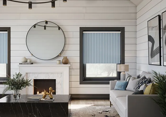Form Striped Windswept Blue - Roller Blind