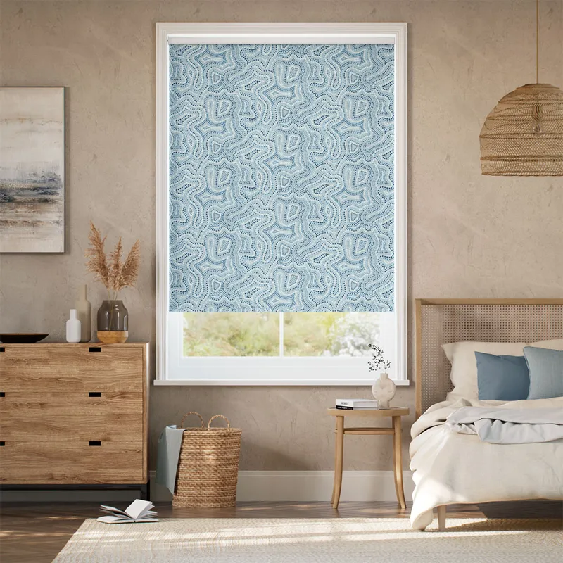 Twist2go Sunstone Sky Blue Roller Blind