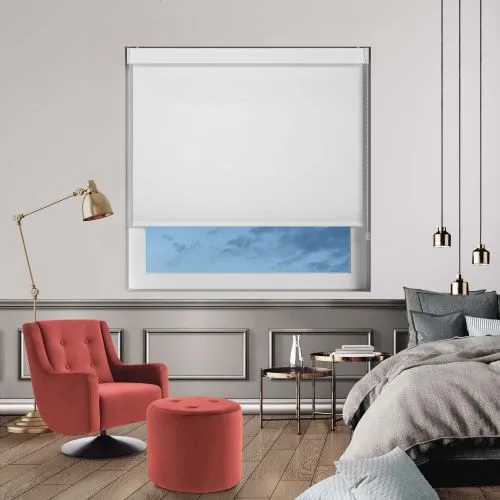 Bedtime Delicate White Pelmet Roller Blind