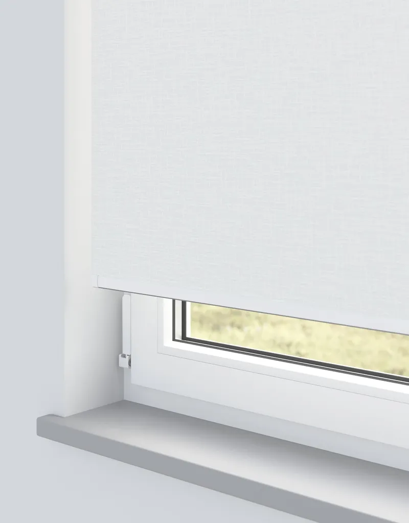 Monte Whitewash Electrical Roller Blind