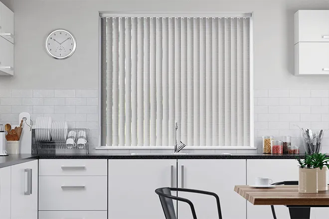 Vito Ivory - Textured Rigid Pvc Vertical Blind