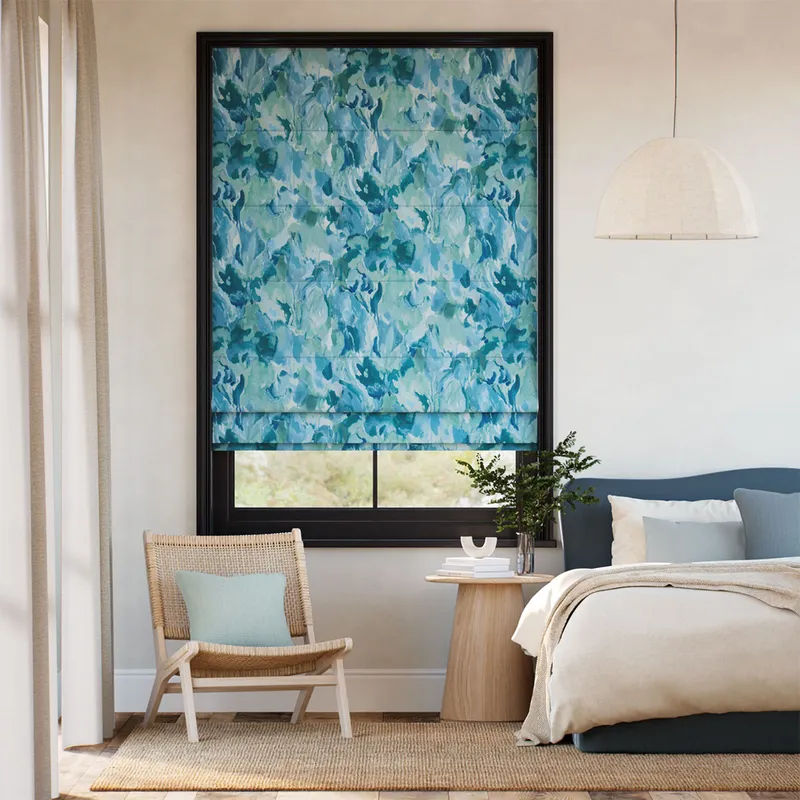 Foresta Azure Pacific Roman Blind