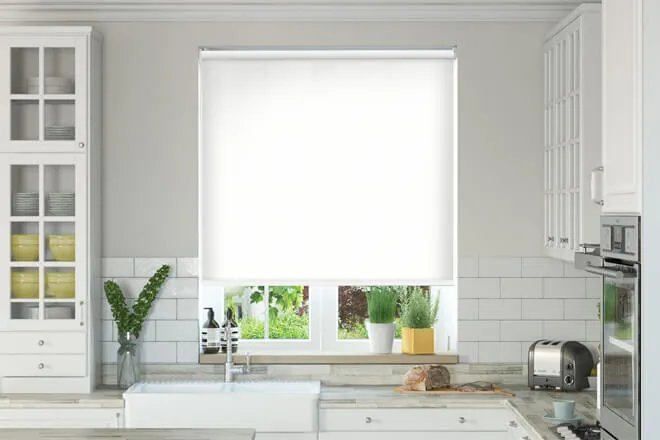 Chloe Bright White - Roller Blind