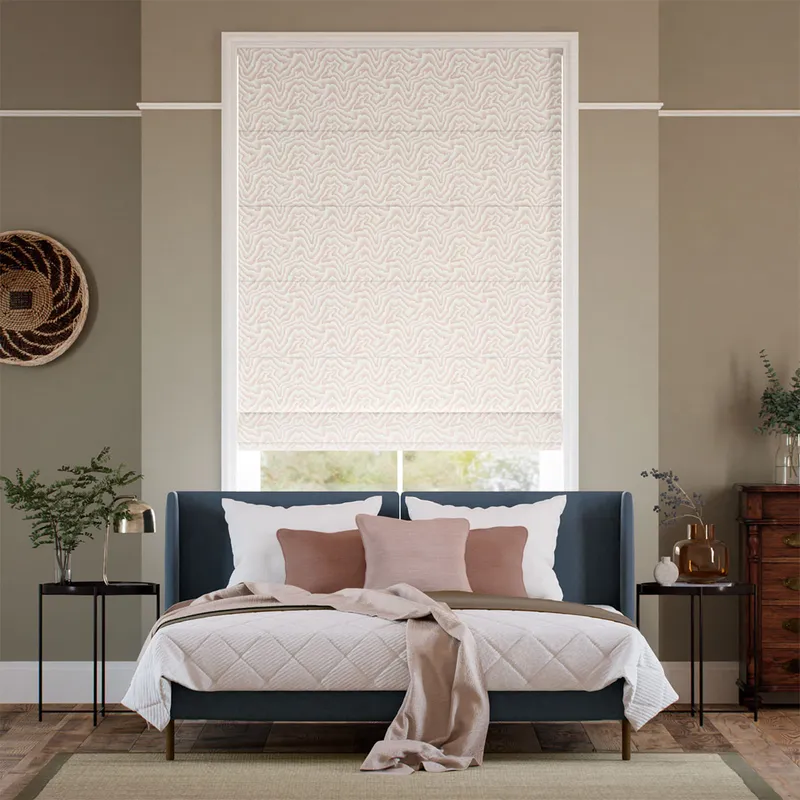 Malachite Rose Roman Blind